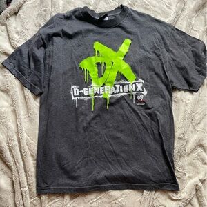 WWE Gray T-Shirt with Neon Green Graphic